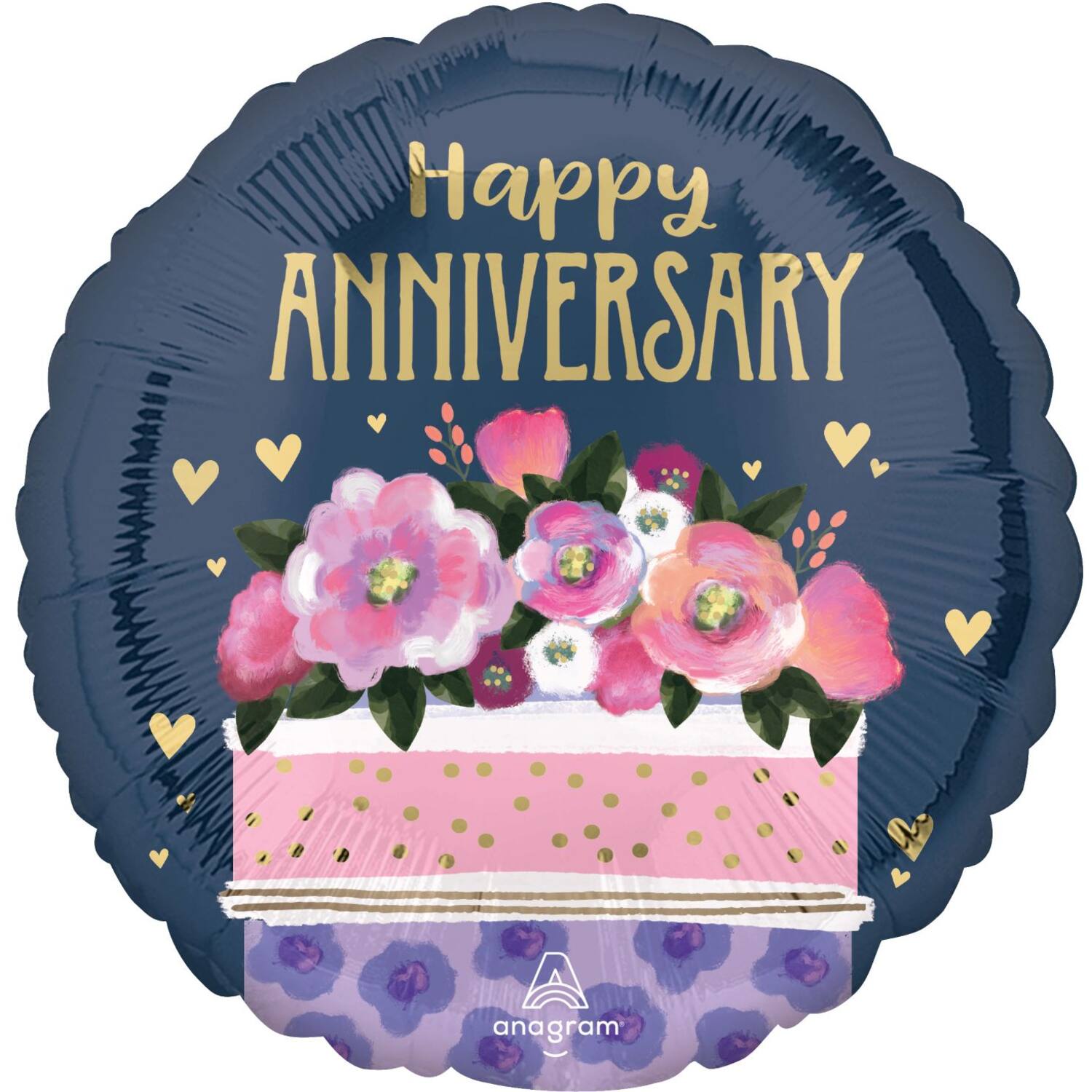 Foil Balloon – "Happy ANNIVERSARY" – 45 cm